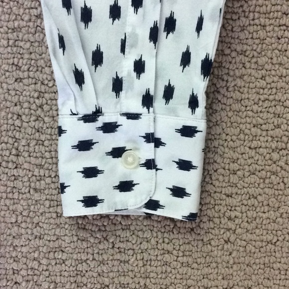 Banana Republic Navy and White Small Blouse - Picture 4 of 4